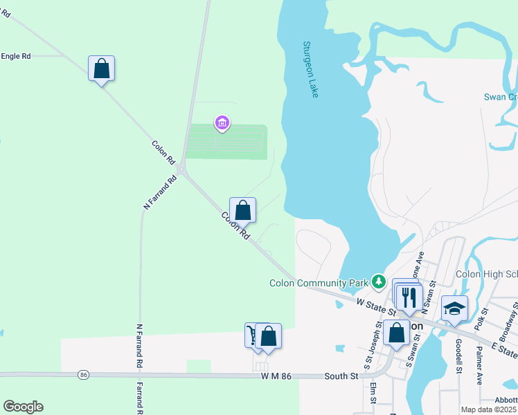 map of restaurants, bars, coffee shops, grocery stores, and more near in Colon