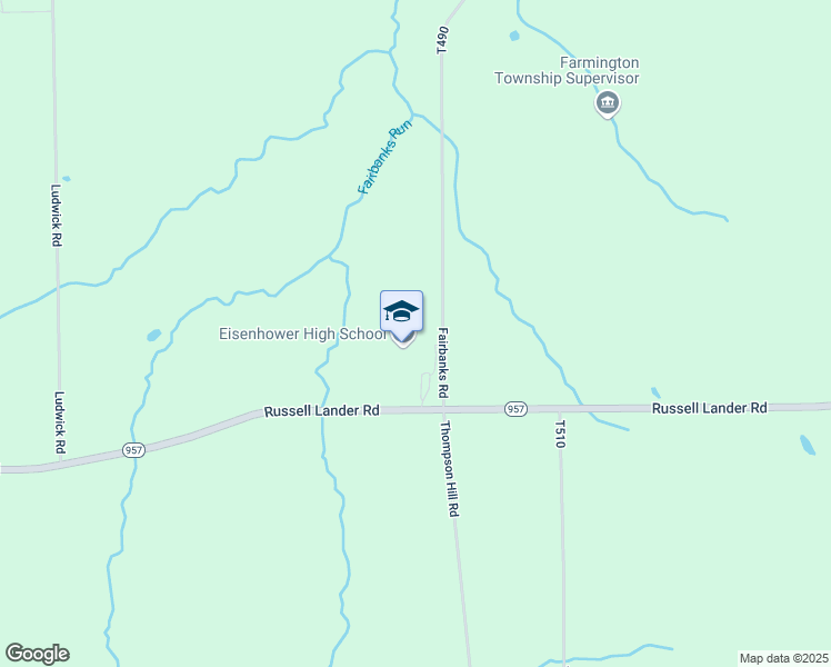 map of restaurants, bars, coffee shops, grocery stores, and more near 3700 Pennsylvania 957 in Russell