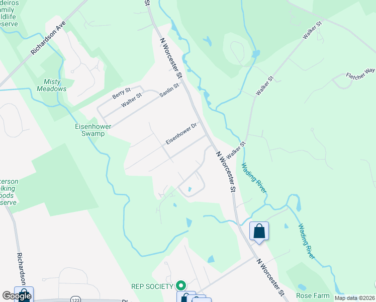 map of restaurants, bars, coffee shops, grocery stores, and more near 8 John F. Kennedy Drive in Norton