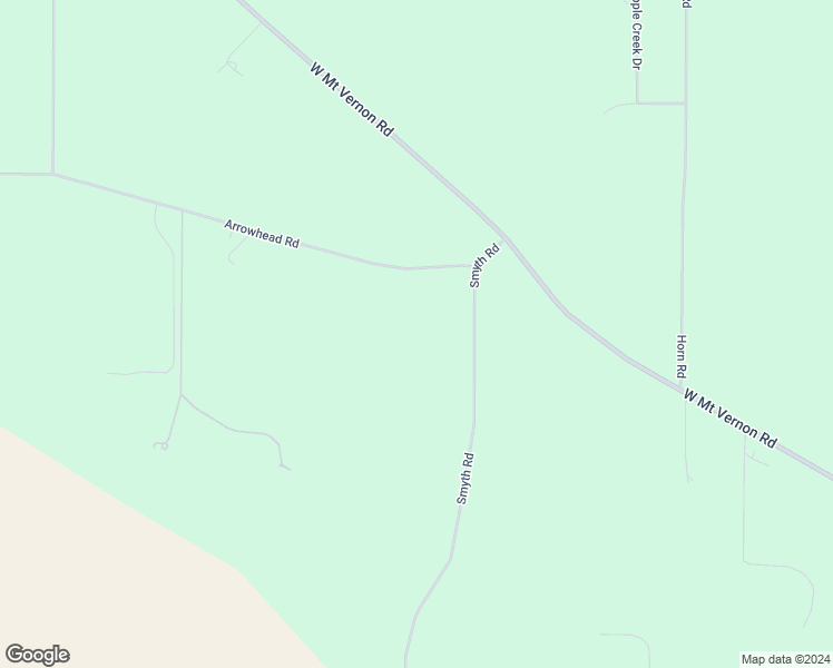 map of restaurants, bars, coffee shops, grocery stores, and more near 1302 Arrowhead Lane in Mount Vernon