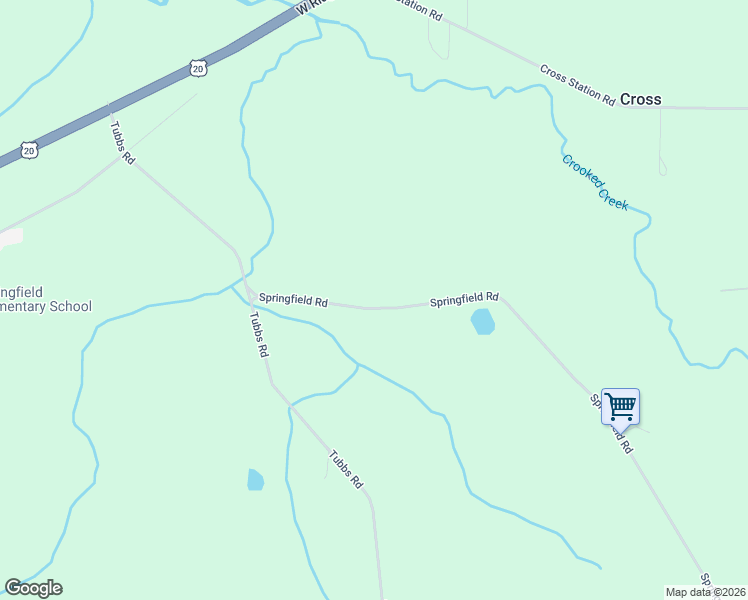 map of restaurants, bars, coffee shops, grocery stores, and more near 11466 Springfield Road in Girard