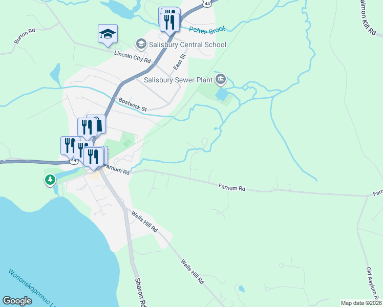 map of restaurants, bars, coffee shops, grocery stores, and more near 24 Cleveland Street in Salisbury
