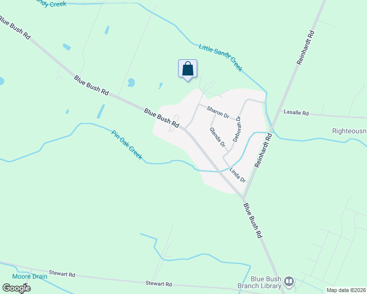 map of restaurants, bars, coffee shops, grocery stores, and more near 2881 Bluebush Road in Monroe