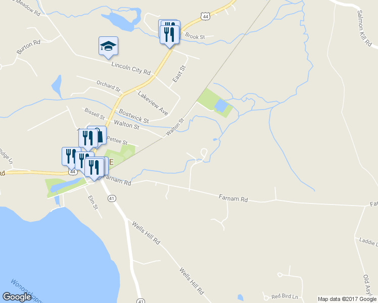 map of restaurants, bars, coffee shops, grocery stores, and more near 37 Cleveland Street in Salisbury