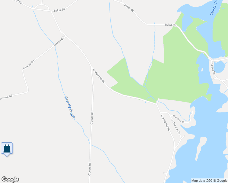 map of restaurants, bars, coffee shops, grocery stores, and more near 295 Brandy Hill Road in Thompson