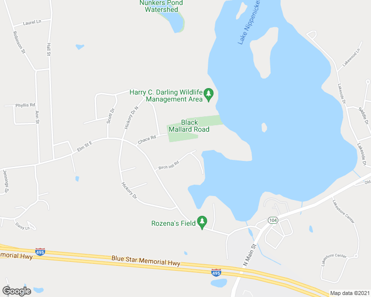 map of restaurants, bars, coffee shops, grocery stores, and more near 4 Birch Hill Road in Raynham