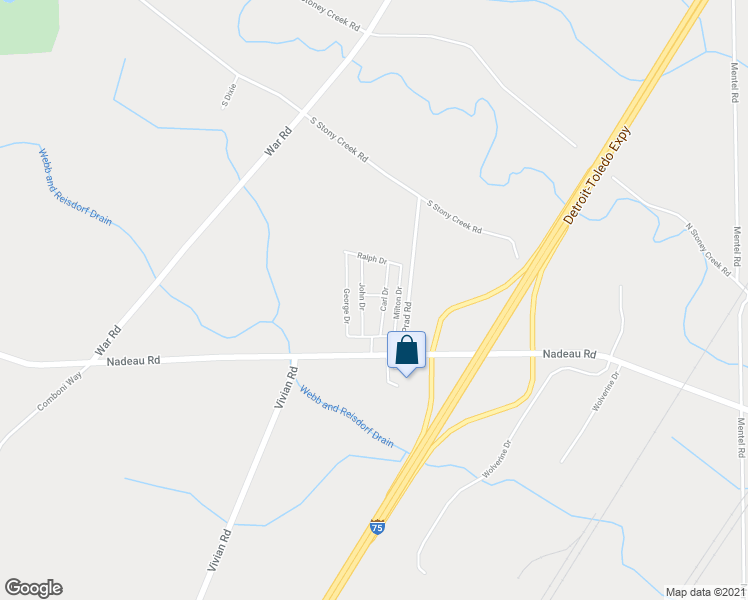 map of restaurants, bars, coffee shops, grocery stores, and more near 11 Carl Drive in Monroe