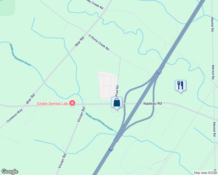 map of restaurants, bars, coffee shops, grocery stores, and more near 19 Carl Drive in Monroe