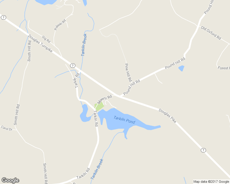 map of restaurants, bars, coffee shops, grocery stores, and more near 54 Douglas Pike in North Smithfield