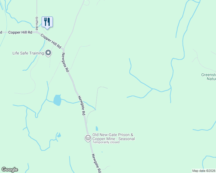 map of restaurants, bars, coffee shops, grocery stores, and more near 24 Coppergate Road in East Granby
