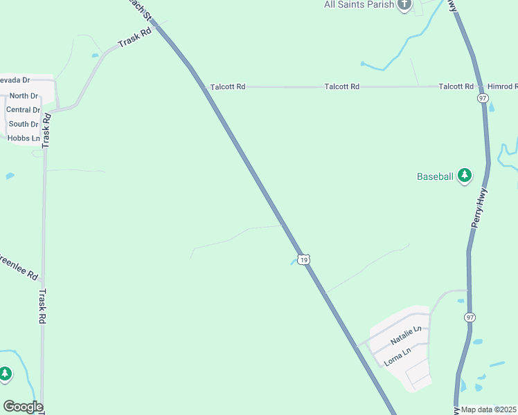 map of restaurants, bars, coffee shops, grocery stores, and more near 11492 U.S. 19 in Waterford