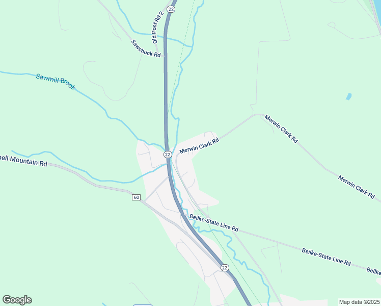 map of restaurants, bars, coffee shops, grocery stores, and more near 82 Merwin Clark Road in Millerton