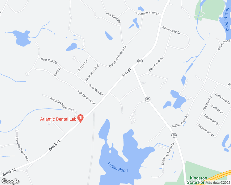 map of restaurants, bars, coffee shops, grocery stores, and more near 8 Ortolani Circle in Kingston