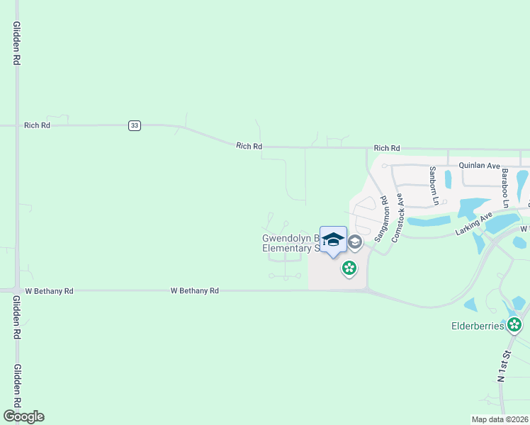map of restaurants, bars, coffee shops, grocery stores, and more near 765 Meridian Court in DeKalb