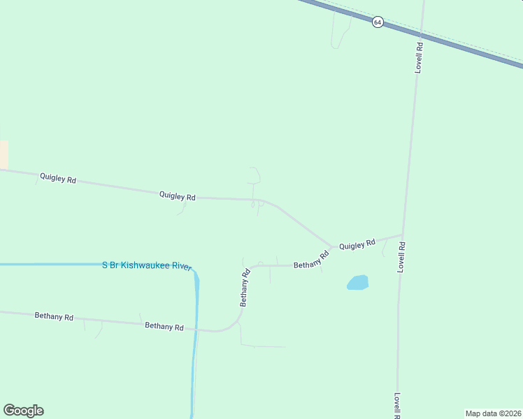 map of restaurants, bars, coffee shops, grocery stores, and more near 16070 Quigley Road in Sycamore