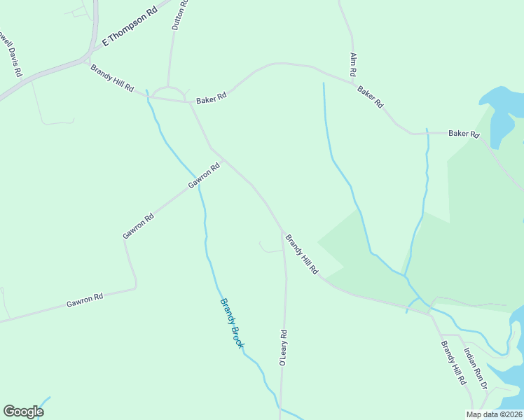 map of restaurants, bars, coffee shops, grocery stores, and more near 224 Brandy Hill Road in Thompson