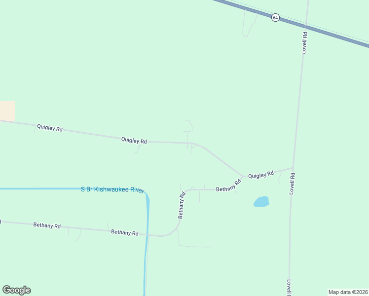 map of restaurants, bars, coffee shops, grocery stores, and more near 16070 Quigley Road in Sycamore