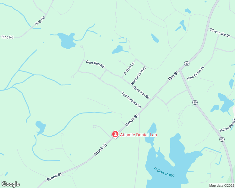 map of restaurants, bars, coffee shops, grocery stores, and more near 16 Tall Timbers Lane in Kingston