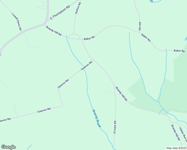 map of restaurants, bars, coffee shops, grocery stores, and more near 136 Brandy Hill Road in Thompson