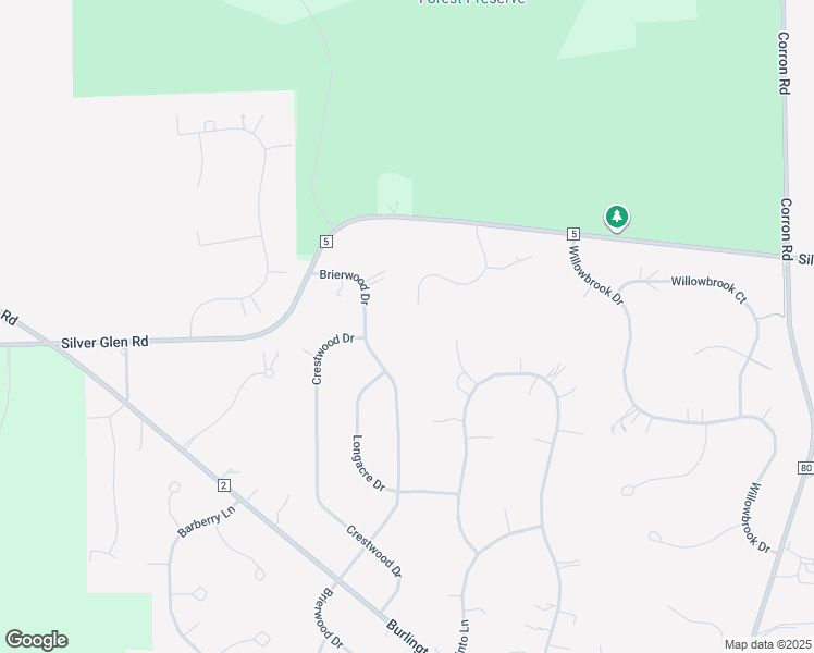 map of restaurants, bars, coffee shops, grocery stores, and more near 7N056 Weybridge Drive in St. Charles
