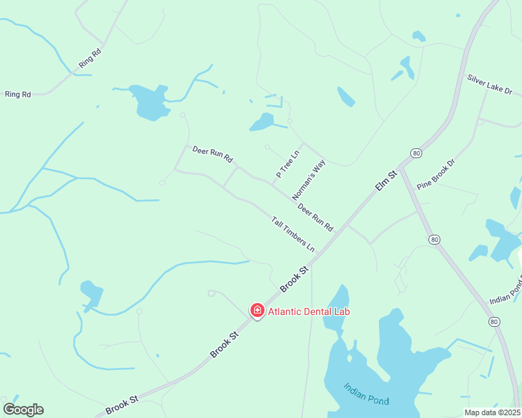 map of restaurants, bars, coffee shops, grocery stores, and more near 25 Tall Timbers Lane in Kingston