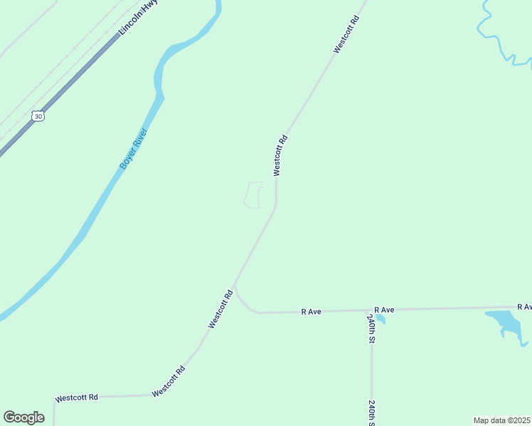 map of restaurants, bars, coffee shops, grocery stores, and more near 2677 Westcott Road in Denison