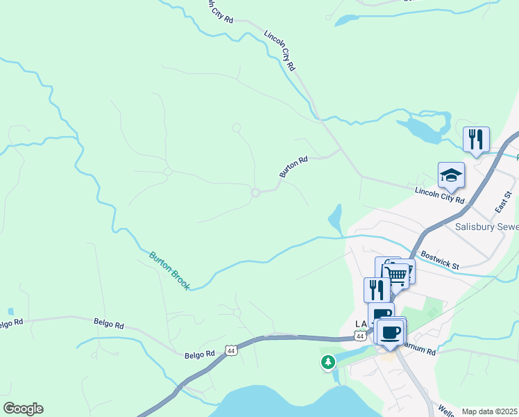 map of restaurants, bars, coffee shops, grocery stores, and more near 32 Burton Road in Salisbury