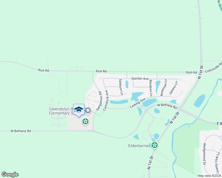map of restaurants, bars, coffee shops, grocery stores, and more near 453 Rutland Road in DeKalb