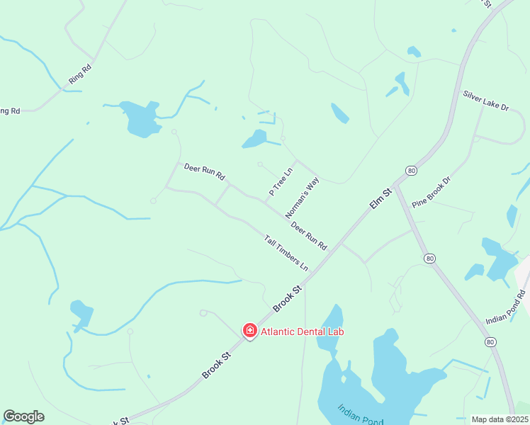 map of restaurants, bars, coffee shops, grocery stores, and more near 25 Tall Timbers Lane in Kingston