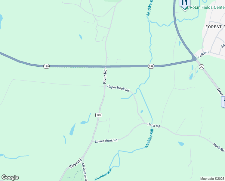 map of restaurants, bars, coffee shops, grocery stores, and more near 616 River Road in Rhinebeck