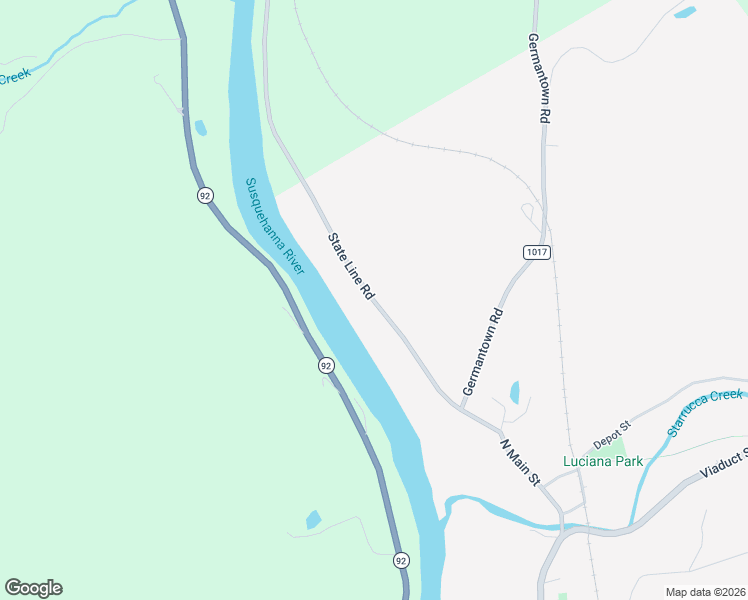 map of restaurants, bars, coffee shops, grocery stores, and more near Damascus Road in Susquehanna