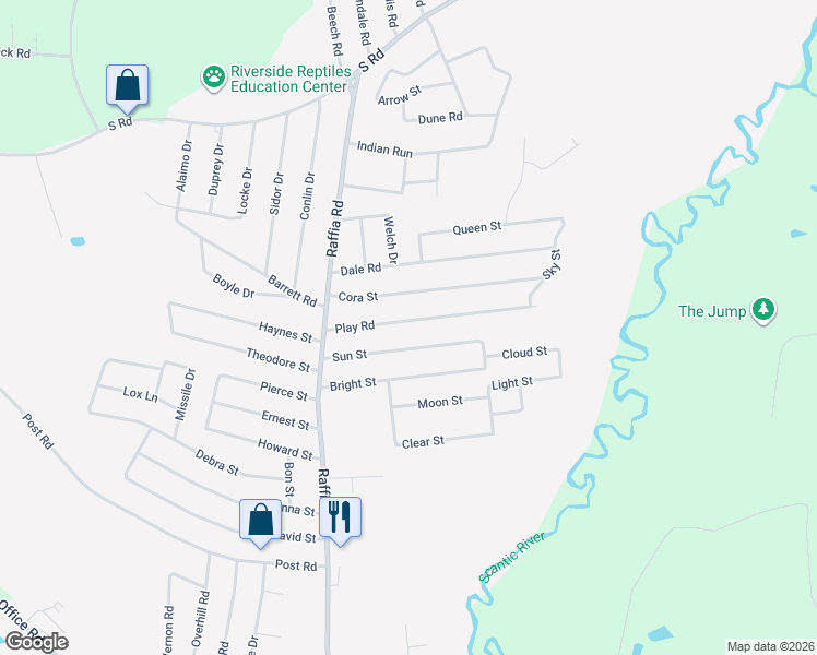 map of restaurants, bars, coffee shops, grocery stores, and more near 19 Play Road in Enfield