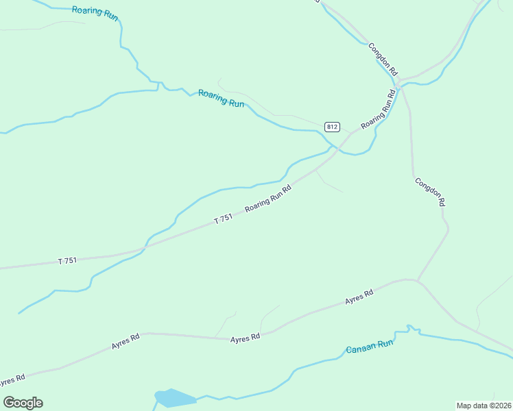 map of restaurants, bars, coffee shops, grocery stores, and more near Roaring Run Road in Gillett