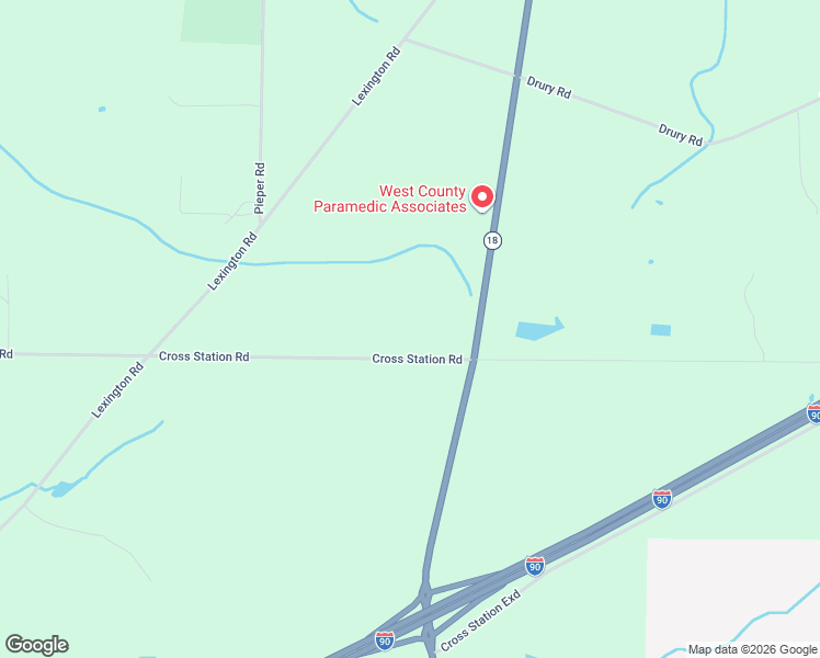 map of restaurants, bars, coffee shops, grocery stores, and more near 10332 Cross Station Road in Girard