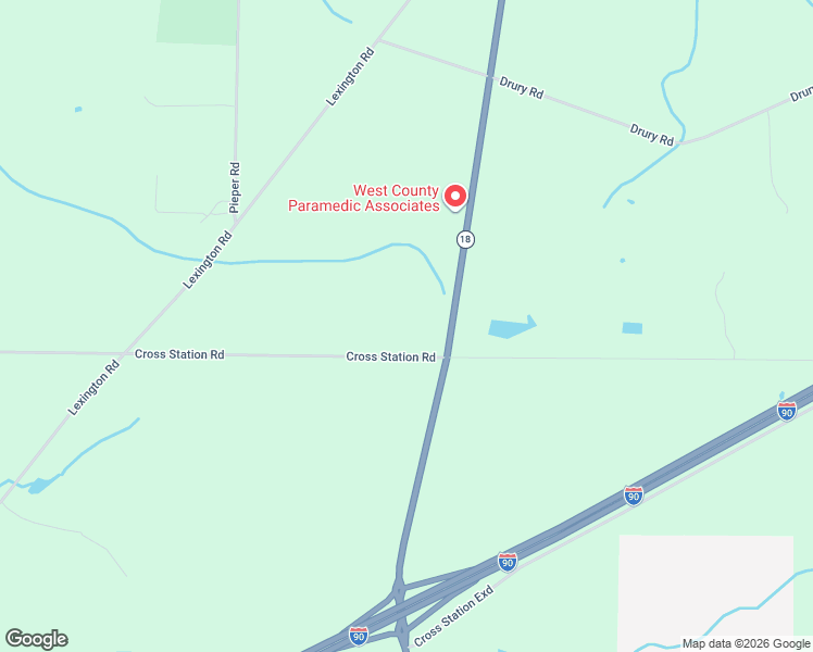 map of restaurants, bars, coffee shops, grocery stores, and more near 10332 Cross Station Rd in Girard