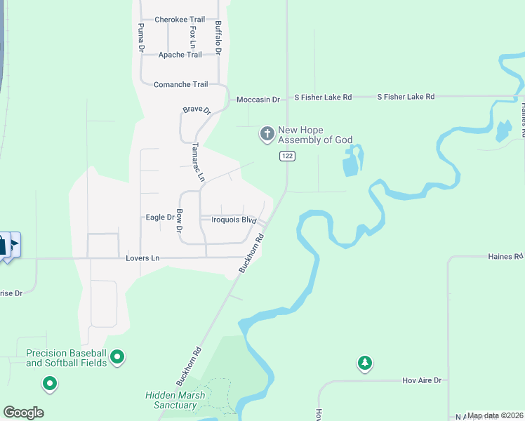 map of restaurants, bars, coffee shops, grocery stores, and more near 56846 Feather Court in Three Rivers