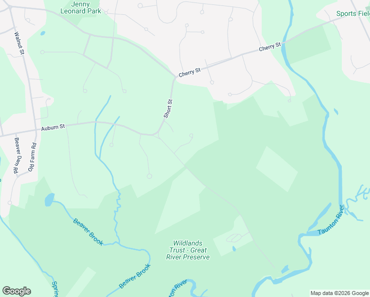 map of restaurants, bars, coffee shops, grocery stores, and more near 15 Auburndale Heights in Bridgewater