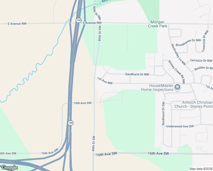 map of restaurants, bars, coffee shops, grocery stores, and more near 7809 1st Avenue Southwest in Cedar Rapids