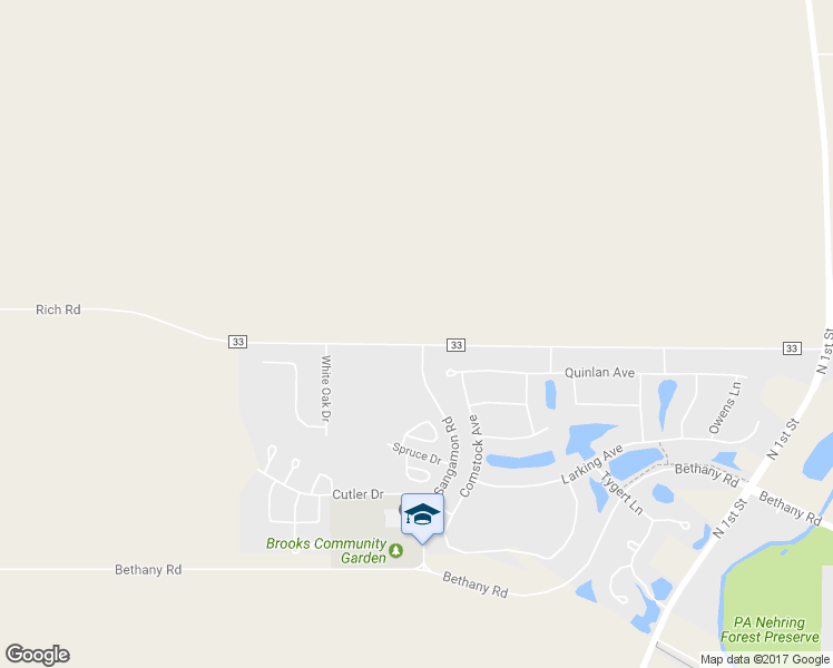 map of restaurants, bars, coffee shops, grocery stores, and more near 10069 Rich Road in DeKalb