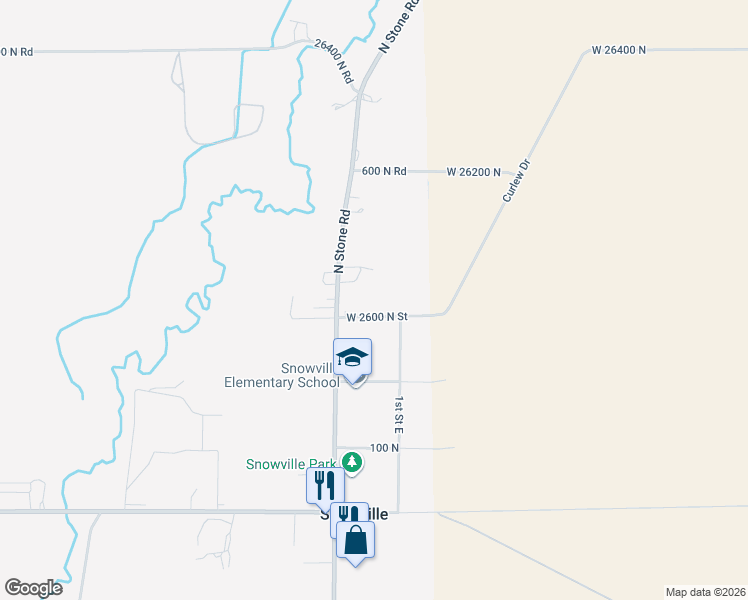map of restaurants, bars, coffee shops, grocery stores, and more near 390 North Stone Road in Snowville