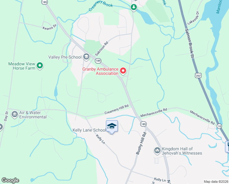 map of restaurants, bars, coffee shops, grocery stores, and more near 30 Meetinghouse Road in Granby