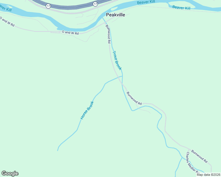 map of restaurants, bars, coffee shops, grocery stores, and more near 450 Burnwood Road in Long Eddy