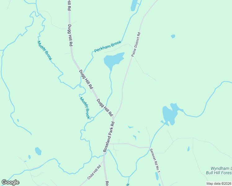 map of restaurants, bars, coffee shops, grocery stores, and more near 44 Paine District Road in Woodstock