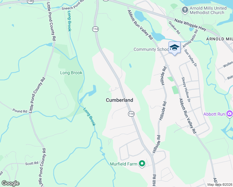 map of restaurants, bars, coffee shops, grocery stores, and more near 3070 Diamond Hill Road in Cumberland