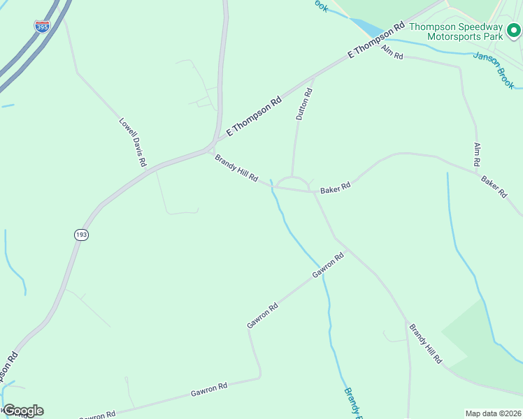 map of restaurants, bars, coffee shops, grocery stores, and more near 4-20 Brandy Hill Road in Thompson