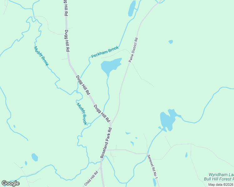 map of restaurants, bars, coffee shops, grocery stores, and more near 44 Paine District Road in Woodstock