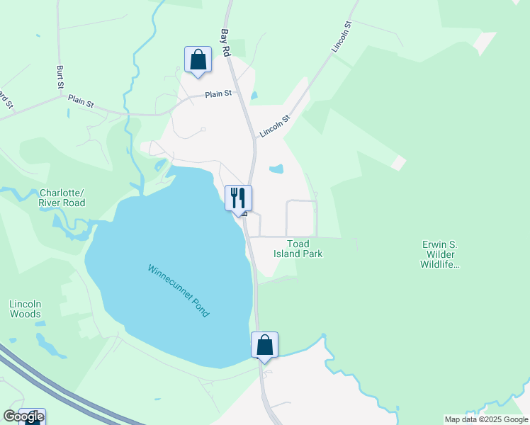 map of restaurants, bars, coffee shops, grocery stores, and more near 12 Sunhill Road in Norton