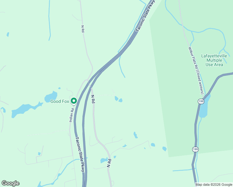 map of restaurants, bars, coffee shops, grocery stores, and more near 216 North Road in Red Hook