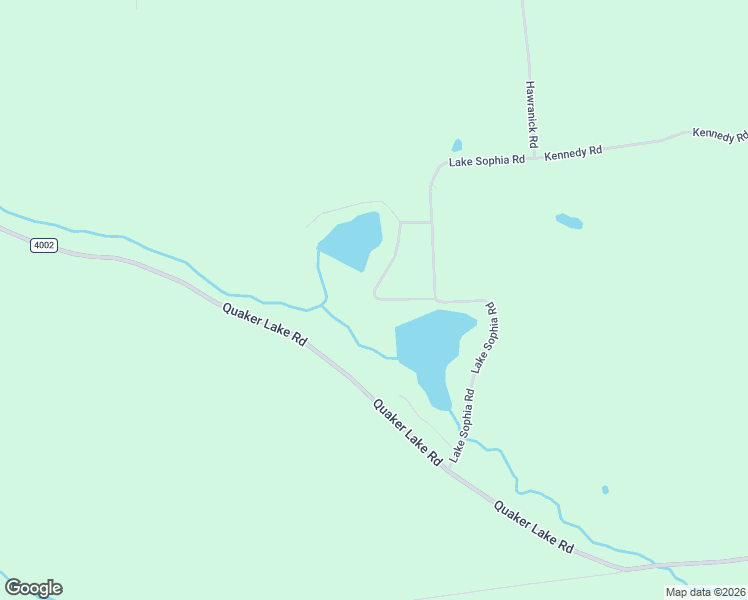 map of restaurants, bars, coffee shops, grocery stores, and more near Twin Lakes Road in Brackney