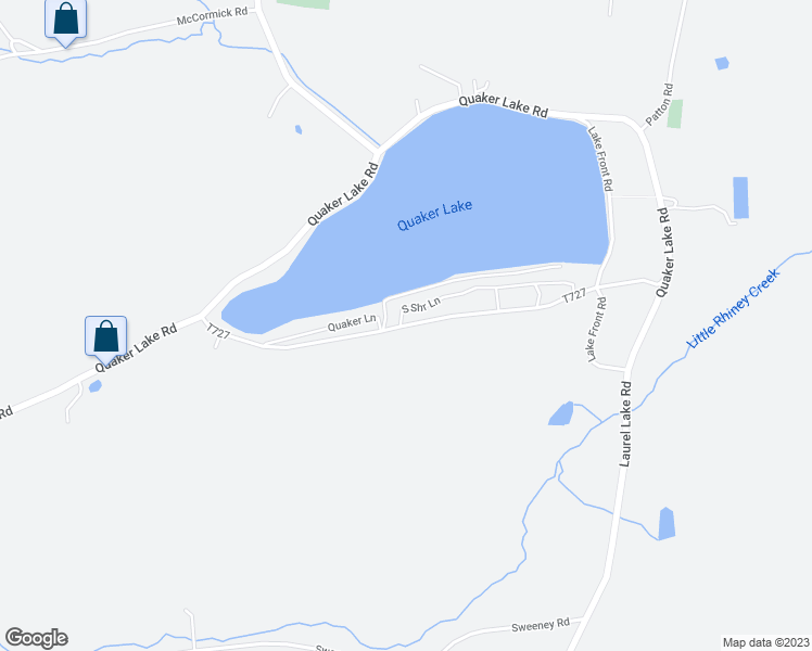 map of restaurants, bars, coffee shops, grocery stores, and more near Barney Road in Brackney